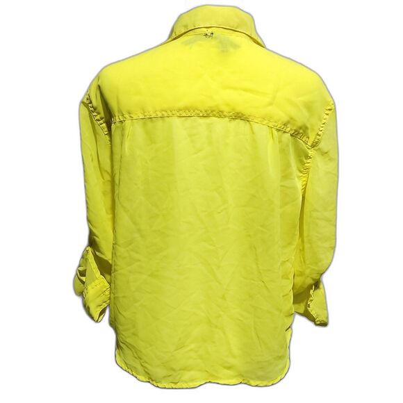 Ali & Kris sheer neon button down shirt - Picture 2 of 10